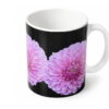 Mug dahlias roses illustrés