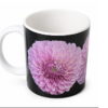 Mug dahlias roses illustrés
